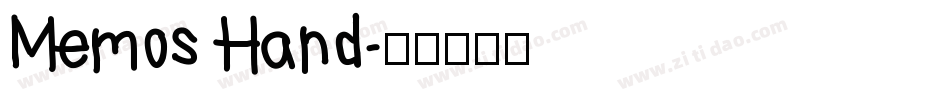 Memos Hand字体转换